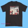 A graphic T-shirt inspired by the Mush album, featuring artwork or themes related to Leatherface, with bold graphics and text that represent the band's style.