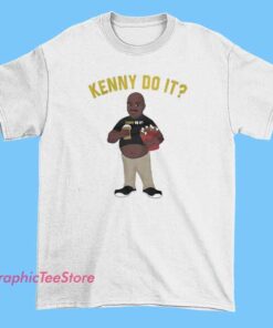 Casual T-shirt featuring bold text that reads 'Crossley Kenny Do It,' accompanied by simple graphic elements or design accents. The shirt has a playful and motivational vibe, highlighting the phrase in a prominent, eye-catching style