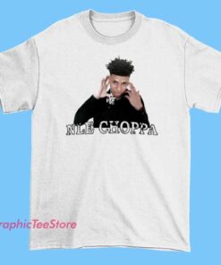 Gang Sign Rapper Nle Choppa Shirt 5 A rapper-inspired T-shirt featuring bold graphics and graffiti-style artwork representing NLE Choppa, including stylized gang signs and urban elements, capturing a streetwear vibe associated with his music and image