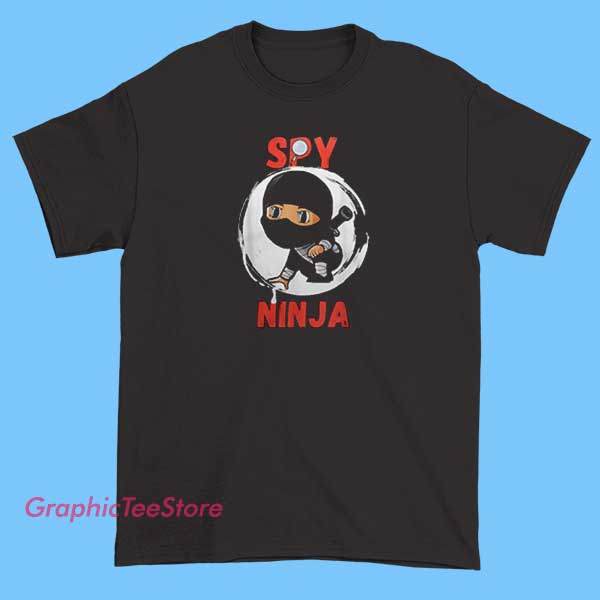 Project Zorgo Spy Ninja Shirts 2 Image of Spy Ninja shirts featuring Project Zorgo logos and character graphics, designed for fans of Spy Ninjas and secret agent themes.