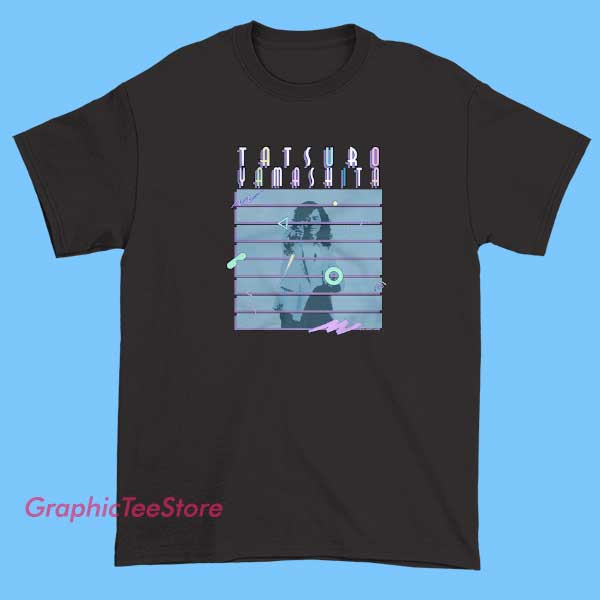 Tatsuro Yamashita Shirts 2 Stylish T-shirts featuring artwork and designs inspired by Tatsuro Yamashita, showcasing his name, album covers, or musical themes, often with vibrant colors and vintage-inspired graphics.