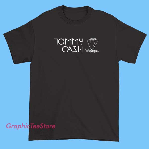 Vintage Tommy Cash Merch Shirt 2 A vintage-style Tommy Cash merchandise T-shirt featuring bold, retro-inspired graphic designs with edgy text and imagery, reflecting the artist's unique and rebellious aesthetic.