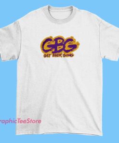 Logo King Von Get Back Gang Merch Shirt 3 A graphic T-shirt featuring the logo and branding of King Von's 'Get Back Gang' merchandise, with bold typography and streetwear-inspired design elements that celebrate the rapper's legacy and crew