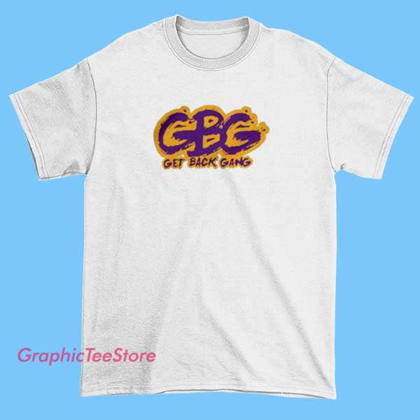 Logo King Von Get Back Gang Merch Shirt 2 A graphic T-shirt featuring the logo and branding of King Von's 'Get Back Gang' merchandise, with bold typography and streetwear-inspired design elements that celebrate the rapper's legacy and crew