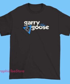 Garry the Goose Paul Cuffaro Pual Cuffaro Shirt 5 An image featuring Garry the Goose wearing a shirt with the name