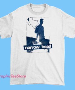 Vintage-style T-shirt featuring the Narrow Head band logo or artwork, with distressed fonts and design elements giving it a retro, worn-in look.