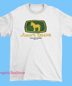 Playa Del Carmen Mexico Juan Deere Shirt 5 A Playa del Carmen, Mexico, Juan Deere shirt could feature a colorful, tropical design highlighting the vibrant beach vibe of Playa del Carmen, possibly including imagery like the ocean, palm trees, or local landmarks, combined with the name