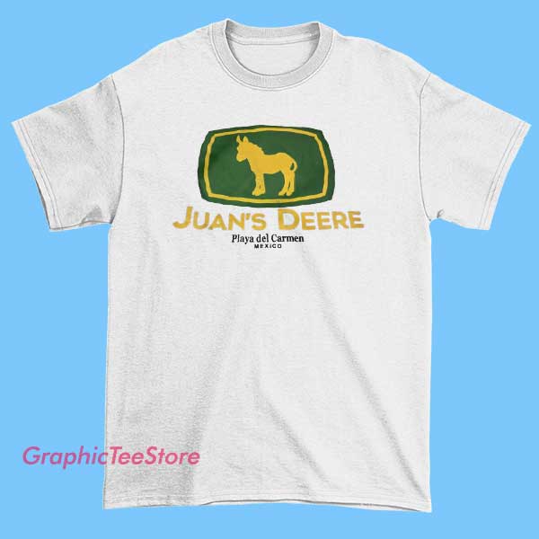 Playa Del Carmen Mexico Juan Deere Shirt 2 A Playa del Carmen, Mexico, Juan Deere shirt could feature a colorful, tropical design highlighting the vibrant beach vibe of Playa del Carmen, possibly including imagery like the ocean, palm trees, or local landmarks, combined with the name "Juan Deere" for a fun, stylish souvenir or casual wear. If you'd like, I can help create a custom design or provide ideas!