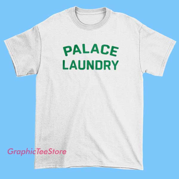 Mick Jagger Palace Laundry Shirt 2 Graphic T-shirt featuring the text 'Palace Laundry' alongside an image or artistic representation of Mick Jagger, capturing his iconic rock star persona. The design may include bold typography, musical motifs, or vintage-inspired artwork reflecting Jagger's legendary status and style.