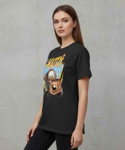 Funny Character Tow Matter two side shirt featuring humorous character graphic on front and back, novelty cartoon tee, playful meme style design, casual streetwear humor t-shirt