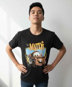 Tow Matter Funny Character Graphic Tee Double Sided