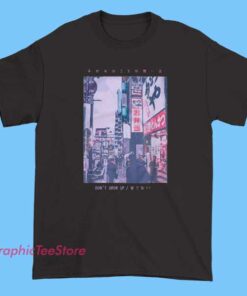 90s Lofi Tokyo Japanese Tee Shirts with retro anime aesthetic graphic, vaporwave lofi style, Japanese streetwear design, soft cotton unisex tee for casual fashion lovers