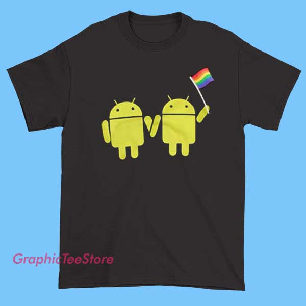 Android Logo LGBT Tee Shirts 2 Android Logo LGBT Tee Shirts - Image 2