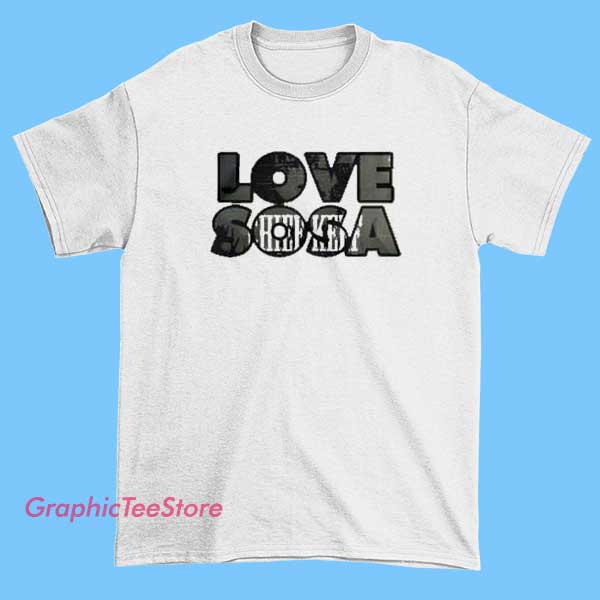Love Sosa Intro Tee Shirts 2 Stylish Love Sosa Intro T-shirt featuring bold hip-hop-inspired graphics, perfect for rap music fans and those who want to showcase their love for hip-hop culture.
