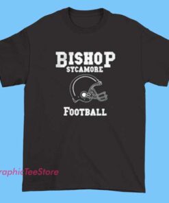 Bishop Sycamore Football Shirt funny parody tee, viral high school football merch, sports fan apparel, humorous college football spoof shirt for game day and athletic comedy lovers.