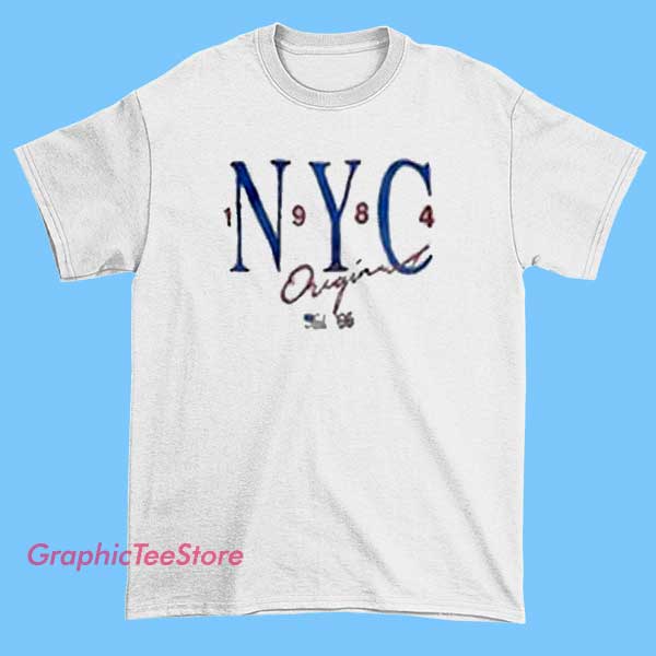 NYC 1984 Original Graphic Tees Shirts 2 NYC 1984 Original graphic tee shirt featuring vintage New York City typography, retro 80s street style design, classic urban aesthetic, unisex fit t-shirt for city lovers and nostalgia fashion