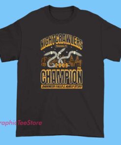 Night Crawlers 2009 Champion Always Sunny in Philadelphia Shirt, vintage TV comedy tee, Paddy’s Pub merch, retro sitcom apparel, funny wrestling episode graphic shirt for fans.
