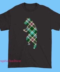 Plaid Dancing Bear Tee Shirts 3 Plaid Dancing Bear Tee Shirts