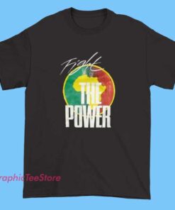 Vintage Black Power Shirt with retro empowerment graphic, classic raised-fist design, cultural heritage tee, vintage activism shirt, 70s inspired Black Power movement apparel graphic tee.