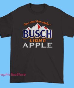 Vintage Busch Light Apple Shirt retro beer tee, Busch Apple drink fan apparel, classic brewery graphic shirt for beer lovers, rustic drinking merch with vintage style for casual wear.