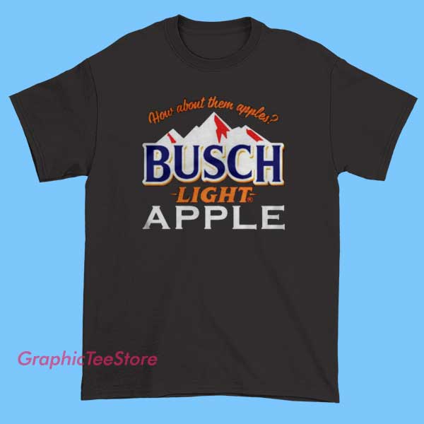 Vintage Busch Light Apple Shirt 2 Vintage Busch Light Apple Shirt retro beer tee, Busch Apple drink fan apparel, classic brewery graphic shirt for beer lovers, rustic drinking merch with vintage style for casual wear.