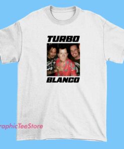 Classic Portrait Legends Turbo Blanco shirt with vintage portrait graphic, iconic legend artwork tee for retro streetwear fans