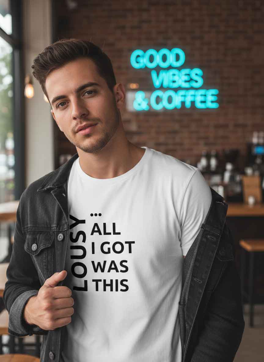 Funny Sarcastic All I Got Was This Lousy T Shirt 4 Funny sarcastic All I Got Was This Lousy T Shirt featuring bold text humor design, novelty graphic tee, ironic slogan shirt, casual streetwear sarcasm t-shirt