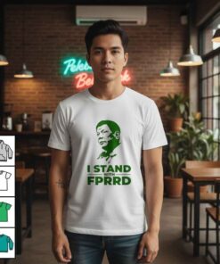 Vtg Rodrigo Duterte I Stand With FPRRD shirt featuring political statement graphic, vintage style supporter tee for collectors