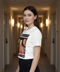 Classic Portrait Legends Turbo Blanco shirt with vintage portrait graphic, iconic legend artwork tee for retro streetwear fans