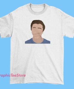 Minimalist art face Chrismd merch shirt featuring abstract line art portrait design, modern aesthetic graphic tee, creative minimalist illustration shirt for art lovers and streetwear style