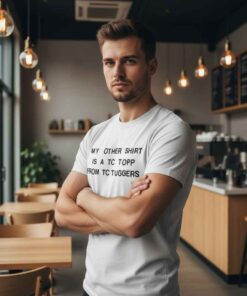 Tim Robinson TC Tuggers shirt inspired by I Think You Should Leave sketch, funny comedy graphic tee, parody TV show merch, humor quote design, casual streetwear t-shirt