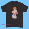 Vtg Ice Spice and Wearing Pink Tee Shirt 8 Vtg Ice Spice wearing pink tee shirt with retro hip hop graphic, vintage rap inspired streetwear shirt for music fans