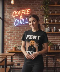 George Floyd fent and steal parody shirt featuring satirical political protest graphic, controversial streetwear design, free speech apparel, viral slogan tee for discussion and debate