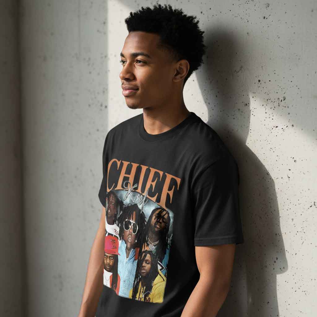 Chief Keef Glory Boyz Streetwear Shirt 4 Chief Keef Glory Boyz streetwear shirt featuring bold rap graphic design, Chicago drill culture influence, urban hip hop aesthetic, and modern street fashion style
