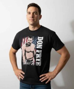 Vintage The Predator Don Frye graphic shirt featuring retro MMA fighter artwork, classic combat sports design, distressed print style tee for wrestling fans and old school fight culture collectors.
