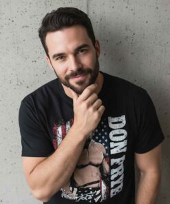 Vintage The Predator Don Frye graphic shirt featuring retro MMA fighter artwork, classic combat sports design, distressed print style tee for wrestling fans and old school fight culture collectors.