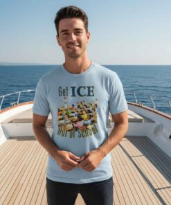 Social Justice Get ICE out of School Shirt 7 Get ICE out of schools shirt with social justice immigration rights message, activist protest graphic tee, student safety advocacy apparel, human rights streetwear design