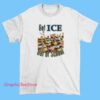 Get ICE out of schools shirt with social justice immigration rights message, activist protest graphic tee, student safety advocacy apparel, human rights streetwear design