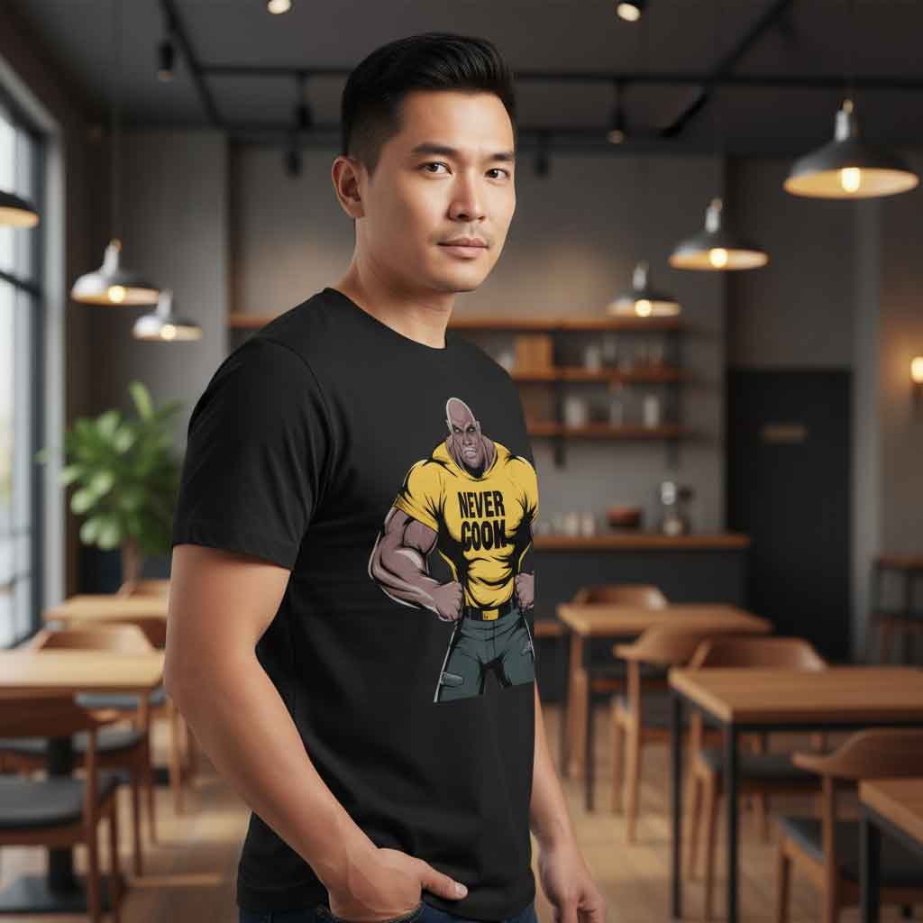 Inspired Thanos Never Goon Fitness Parody Shirt 3 Inspired Thanos never goon fitness parody shirt featuring funny gym meme graphic, comic villain workout humor design, and bold streetwear fitness style tee