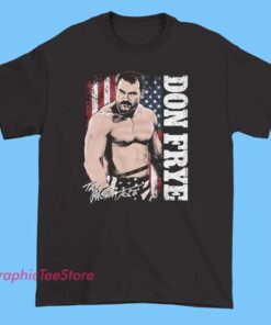 Vintage The Predator Don Frye graphic shirt featuring retro MMA fighter artwork, classic combat sports design, distressed print style tee for wrestling fans and old school fight culture collectors.