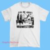 Vtg Graphic Ask Me About Midwest Emo Shirt featuring vintage emo typography graphic on soft cotton short sleeve tee for indie music and alternative fashion fans