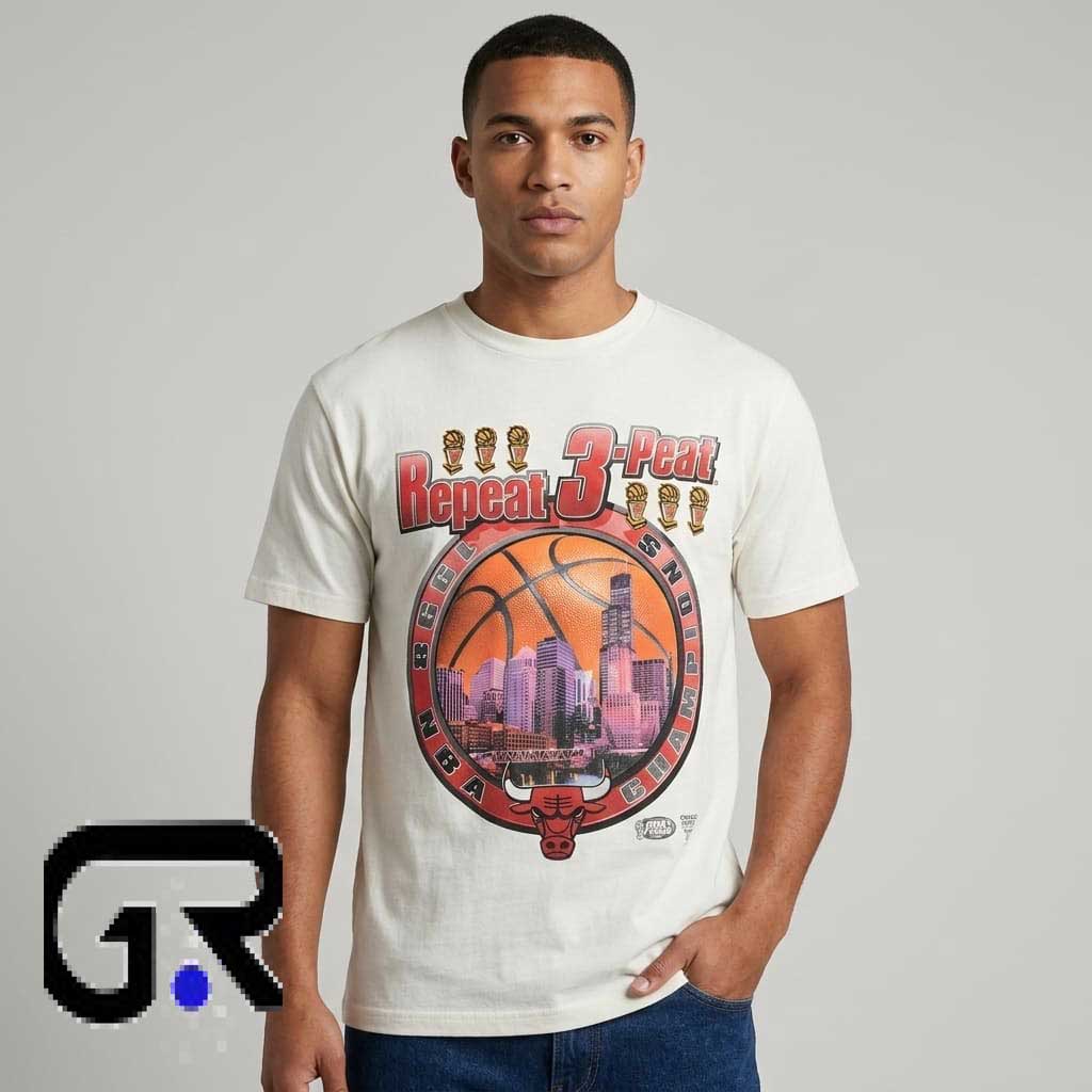 Repeat 3-Peat 1998 NBA Champions Peat Shirt 3 Repeat 3-Peat 1998 NBA Champions Peat Shirt - Image 3