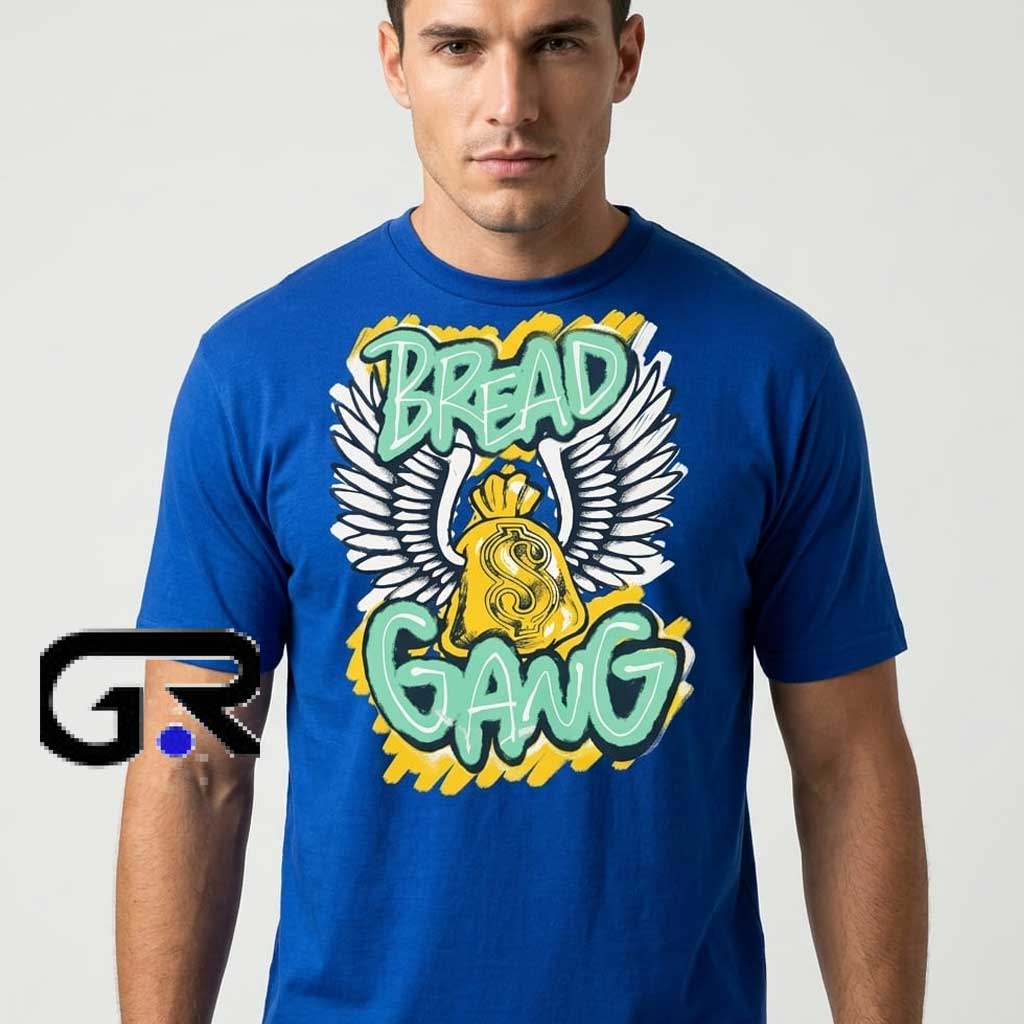 Bread Gang Wings & Money Bag Streetwear Shirt 1 Bread Gang Wings & Money Bag Streetwear Shirt featuring bold urban wings and money bag graphics on a premium cotton short sleeve tee for hip hop fashion, streetwear style, and casual everyday wear.