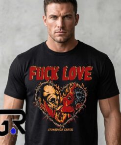 Broken Hearts Hellfire Gothic Graphic Shirt