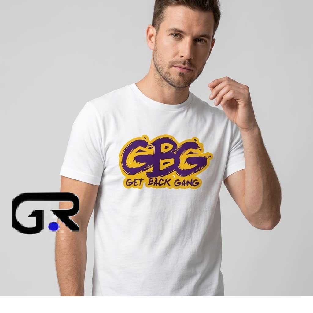 GBG Get Back Gang Purple & Gold Graphic Tee Shirt 4 GBG Get Back Gang Purple & Gold Graphic Tee Shirt - Image 4