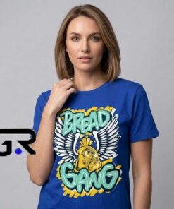 Bread Gang Wings & Money Bag Streetwear Shirt 7 Hustle Bread and Wings Street Style Graphic Shirt