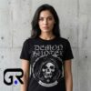 Metal Band Demon Hunter Skull Chain Shirt featuring a bold skull and chain graphic on a premium cotton short sleeve tee for heavy metal fans, rock concerts, gothic fashion, and streetwear style