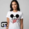 Mickey Mouse Bandana Middle Finger Graphic Shirt 9 Mickey Mouse Bandana graphic shirt featuring cartoon inspired bandana artwork, vintage pop culture style, premium cotton short sleeve tee for casual streetwear and graphic tee fans.