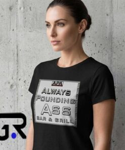 Old School Bar Grill Funny Vintage Sign Graphic Shirt
