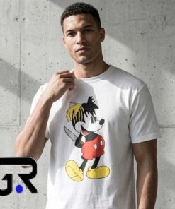 Mickey Mouse Graphic Tee with Back Text Shirt 7 Original Character Graphic Tee with Back Text